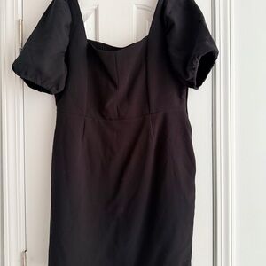 Versona Black Puff Sleeve Dress size 14